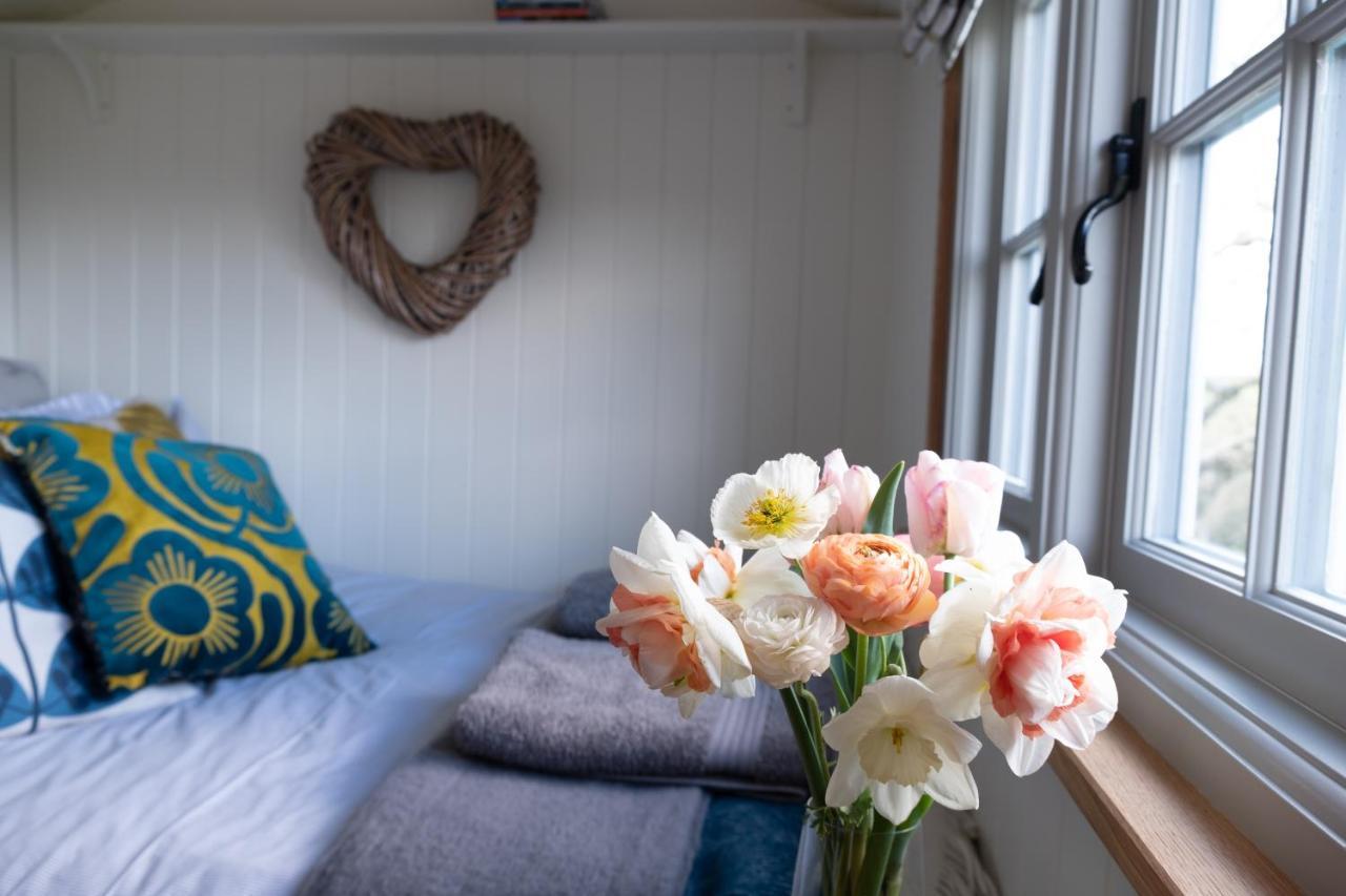 Luxury Shepherd'S Hut On Flower Farm With Outdoor Bath In Mid Cornwall Truro Esterno foto